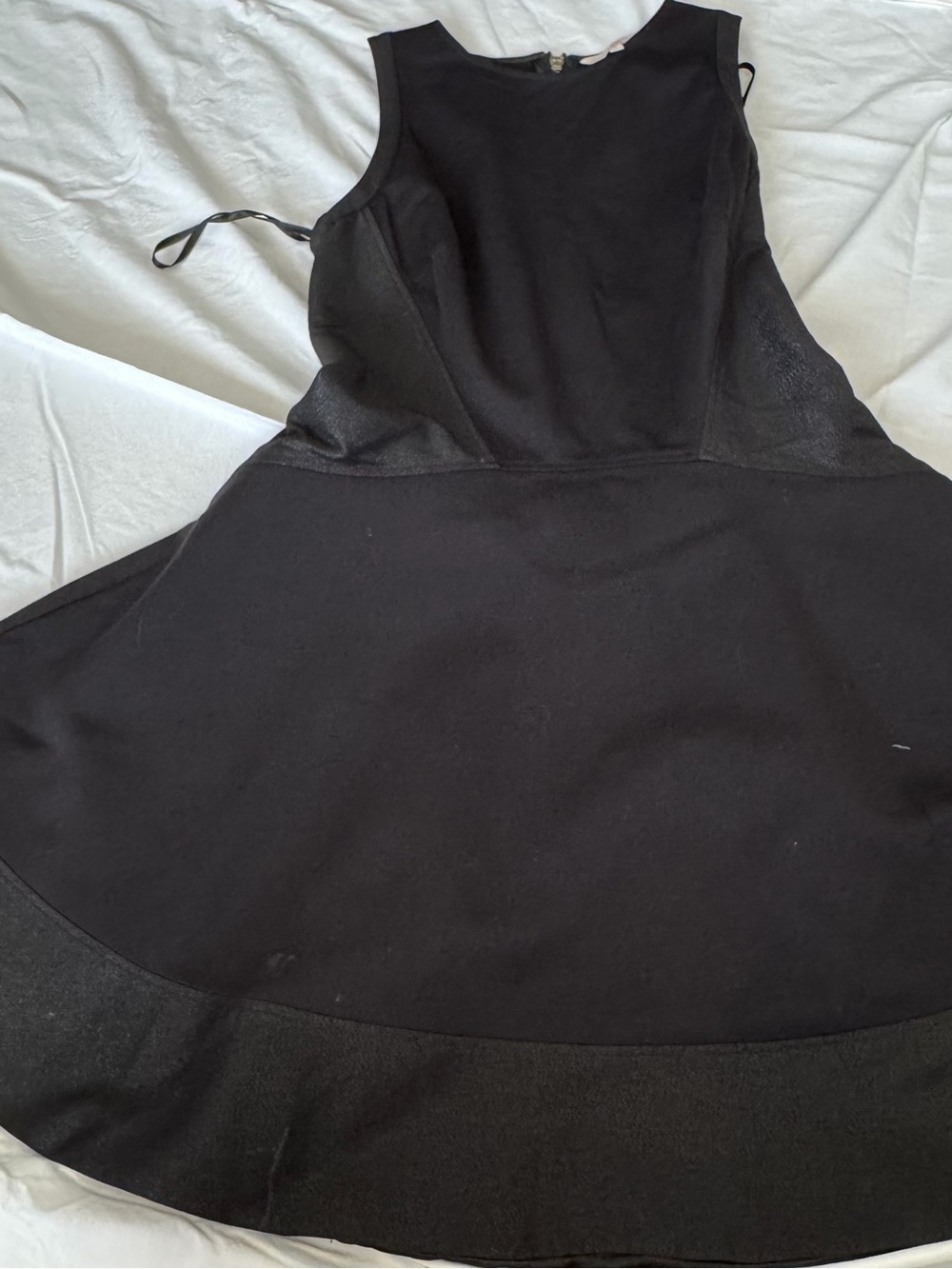 Ted Baker Black Sleeveless Dress with Textured Trim